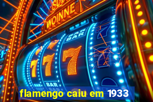 flamengo caiu em 1933